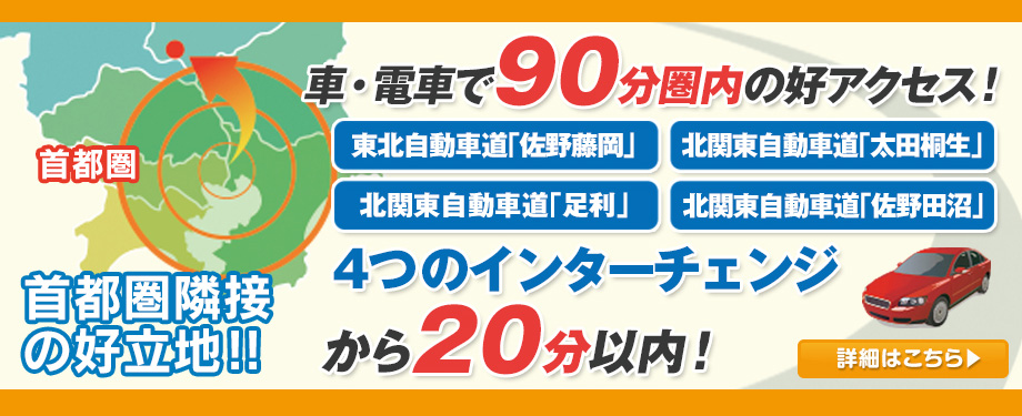 首都圏からの好立地