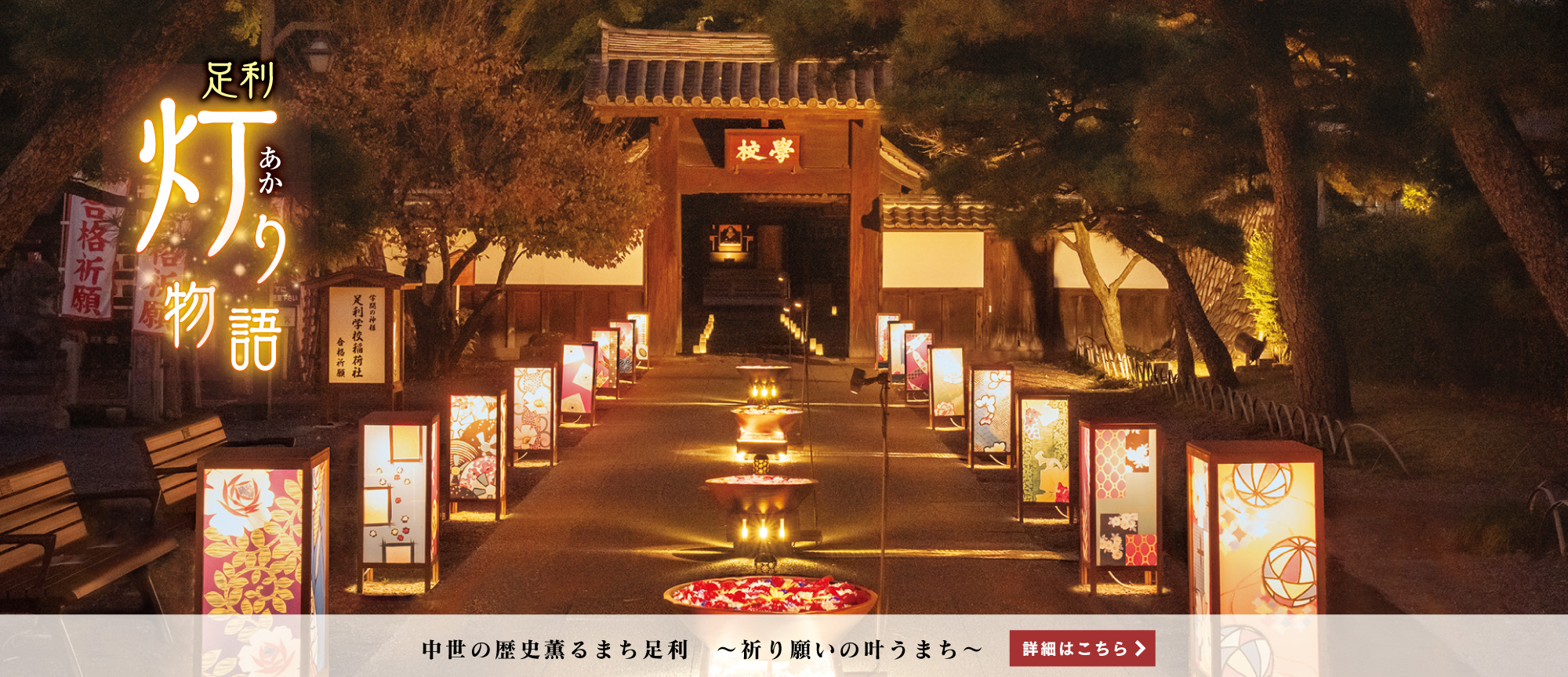 灯りと光のあるまち 足利灯り物語