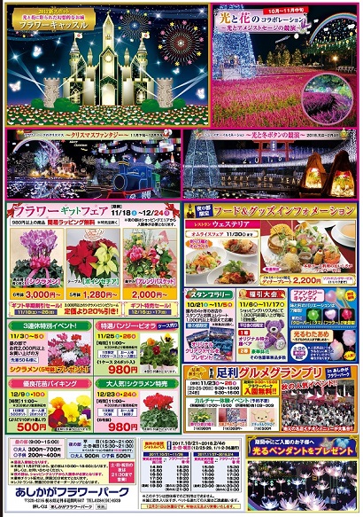 2017年フラワーファンタジー「光の花の庭」第一弾