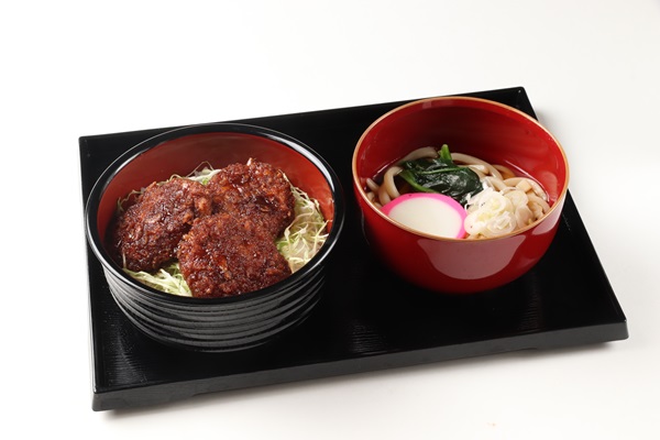 ソースカツ丼　　　　　　　　　　ミニうどんセット