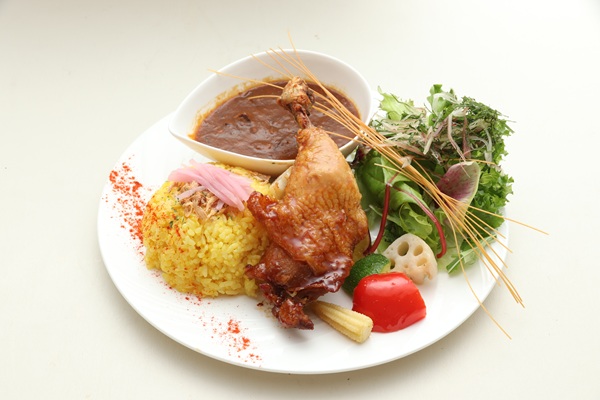 若鳥の照焼きジンジャーカレー