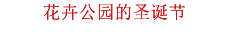 花卉公园的圣诞节