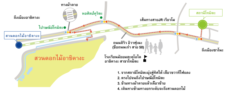JR สายเรียวโม(สถานีโทมิตะ) เดินทางประมาณ 13 นาที