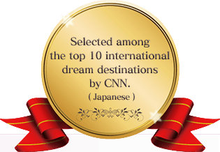Selected among the top 10 international dream destinations by CNN.