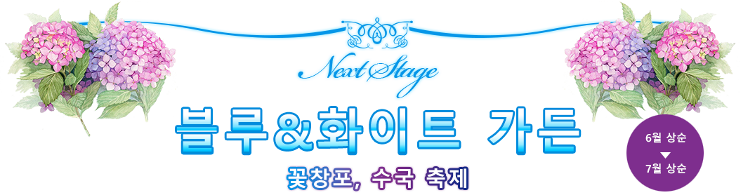 꽃창포, 수국 축제 블루&화이트 가든