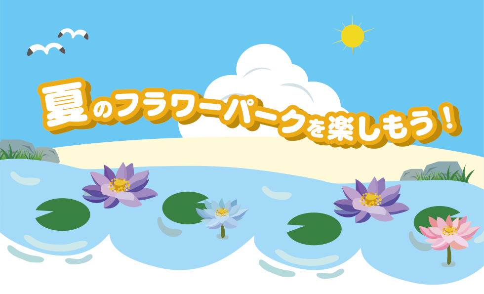 夏のフラワーパークを楽しもう